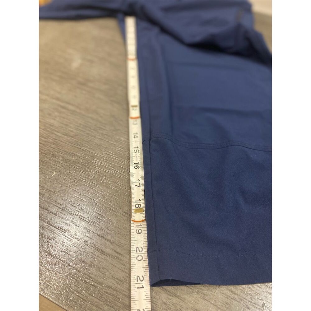 Chico's Women's Capri Pants Size 1 Navy Blue Stretch Casual - Picture 4 of 5